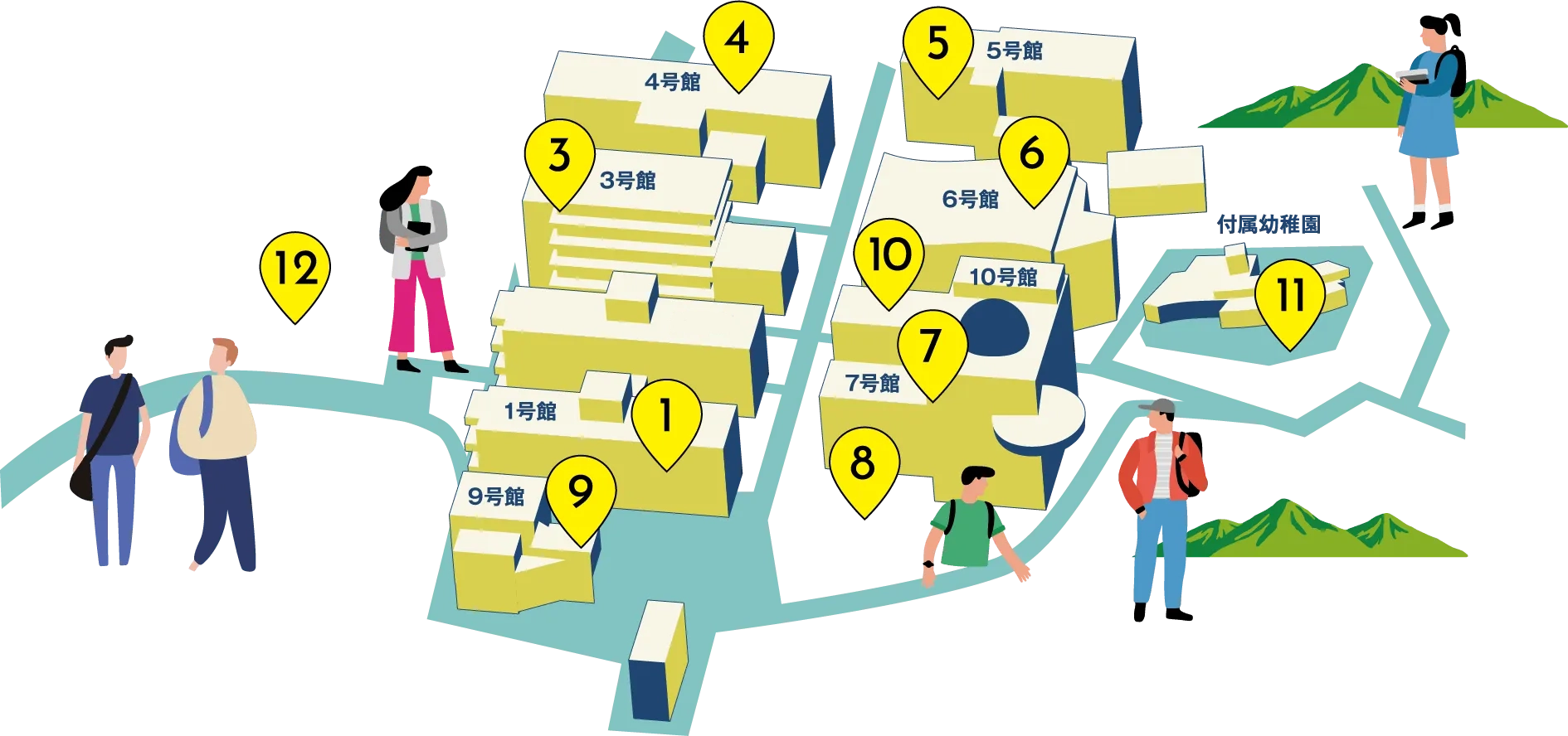 キャンパスマップ 画像